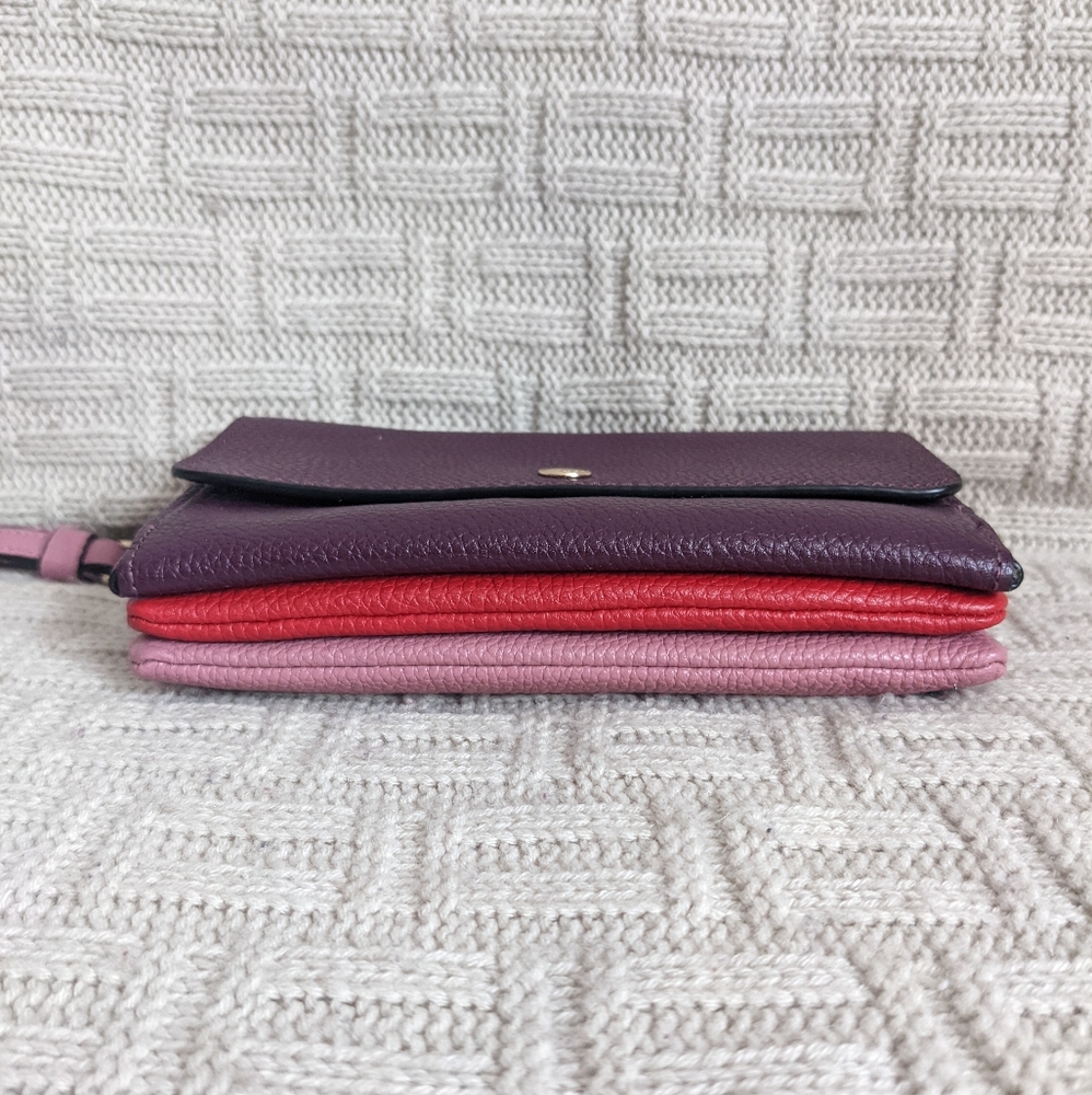 SOLD - Coach Small Triple Wristlet in Colorblock - EUC - Picture 10 of 15
